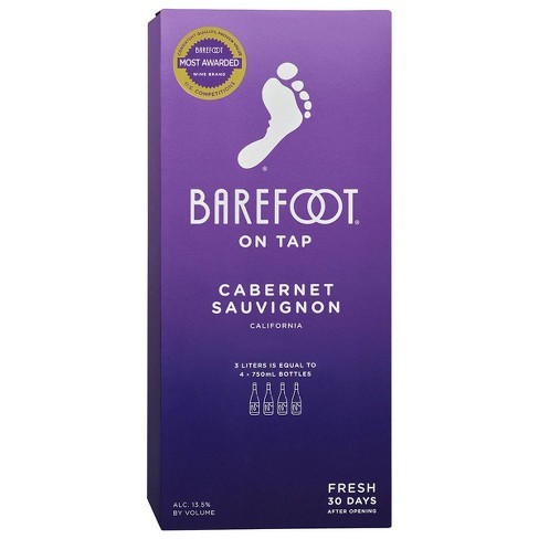 Barefoot Cabernet Sauvignon 3l Box Nv Viscount Wines Liquor